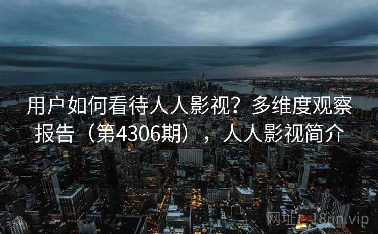 用户如何看待人人影视？多维度观察报告（第4306期），人人影视简介
