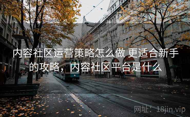 内容社区运营策略怎么做 更适合新手的攻略，内容社区平台是什么