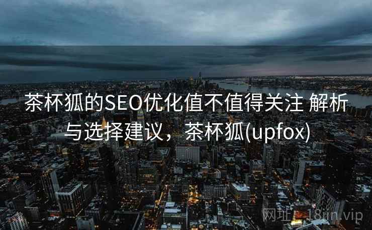 茶杯狐的SEO优化值不值得关注 解析与选择建议，茶杯狐(upfox)