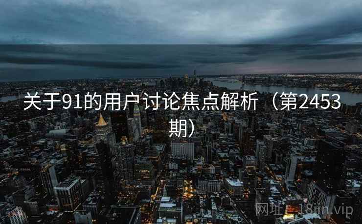 关于91的用户讨论焦点解析（第2453期）