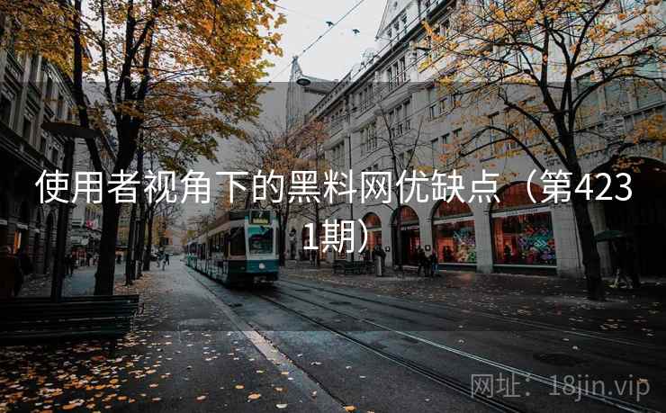 使用者视角下的黑料网优缺点（第4231期）