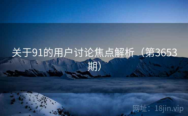 关于91的用户讨论焦点解析（第3653期）