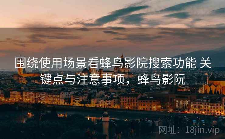 围绕使用场景看蜂鸟影院搜索功能 关键点与注意事项，蜂鸟影阮
