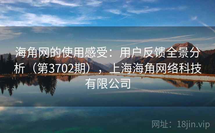 海角网的使用感受：用户反馈全景分析（第3702期），上海海角网络科技有限公司